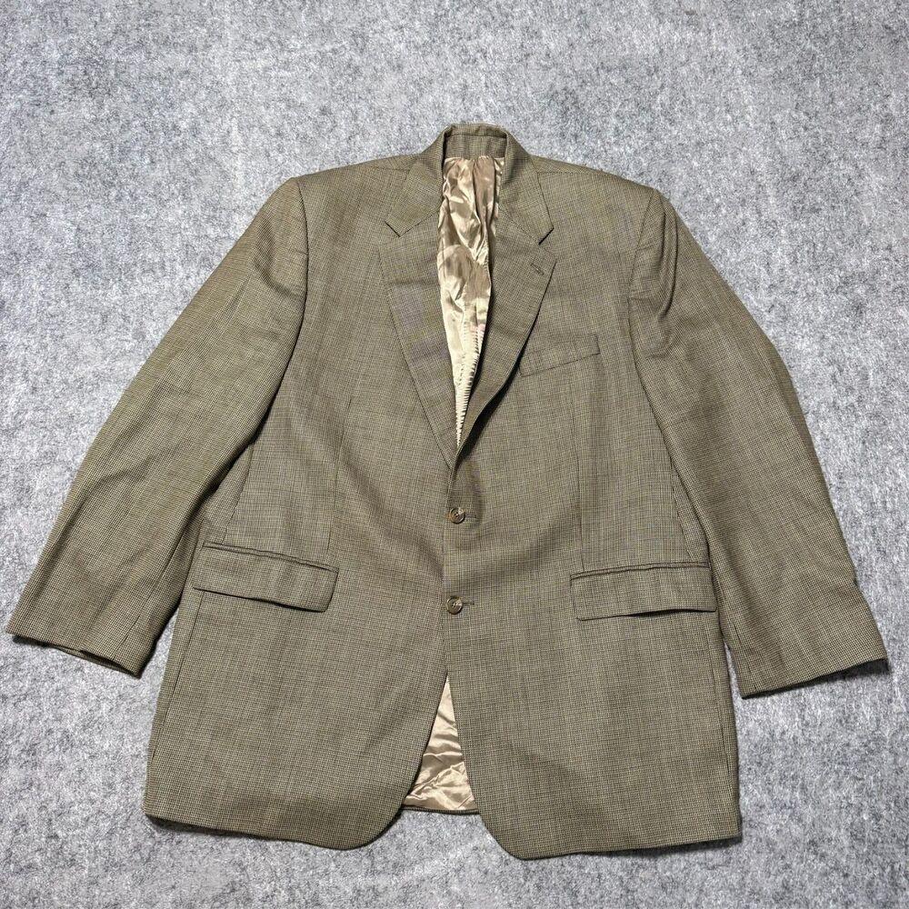 VTG Polo University Ralph Lauren Blazer 48L Wool Tweed Houndstooth Jacket Canada